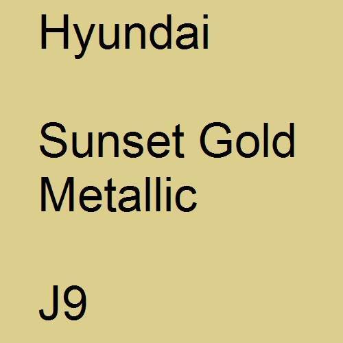 Hyundai, Sunset Gold Metallic, J9.